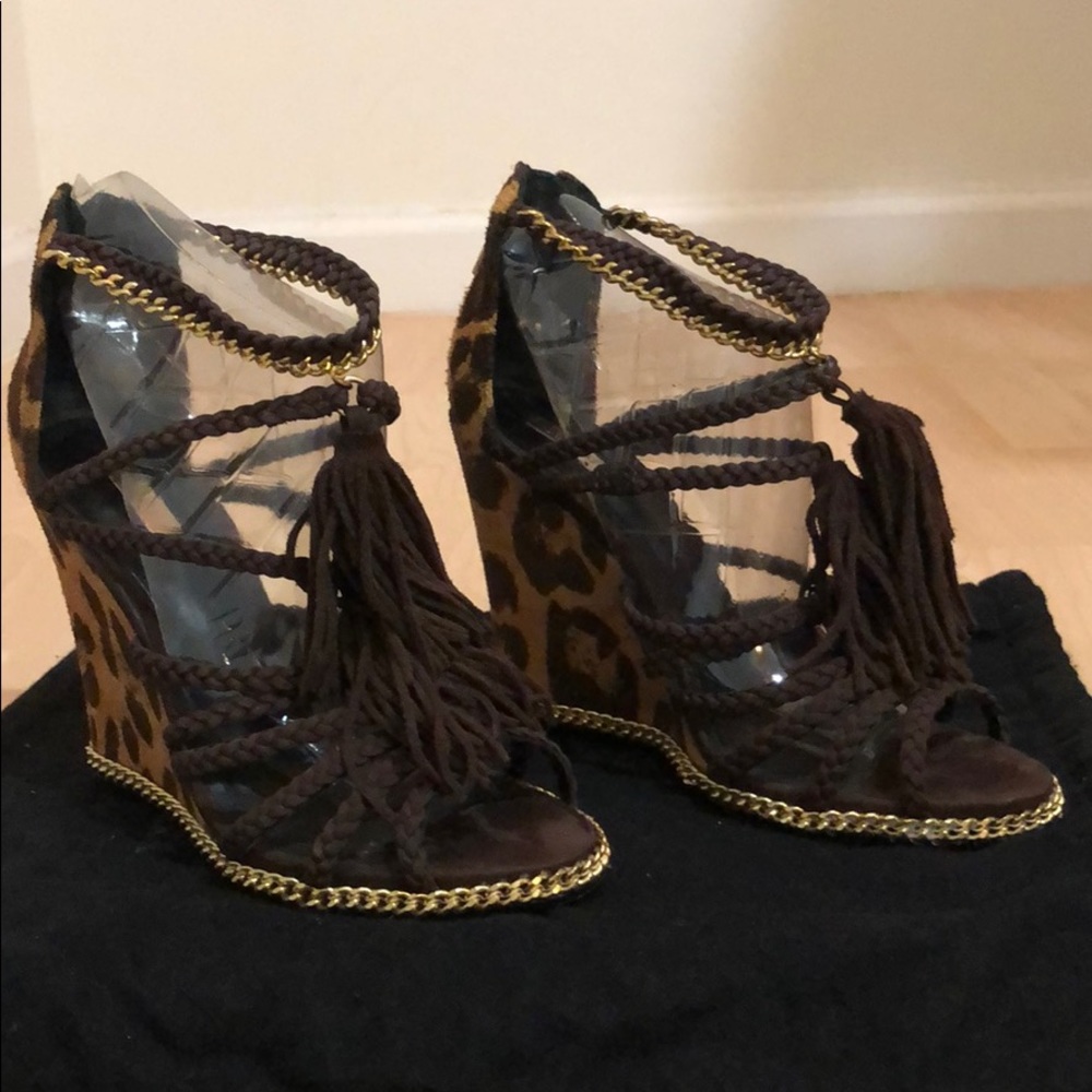 Beautiful Suede Wedge Sandals by Schutz